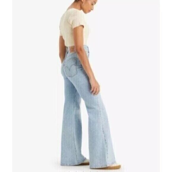 Levi's Women's Ribcage Bell Jeans 29x30 The Bells And Whistles - Blue - Picture 2 of 9